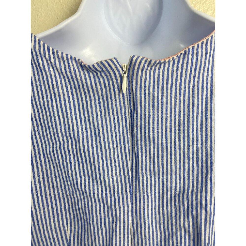 Boden Blue Stripped Wrap Dress Sz12 - Picture 11 of 12